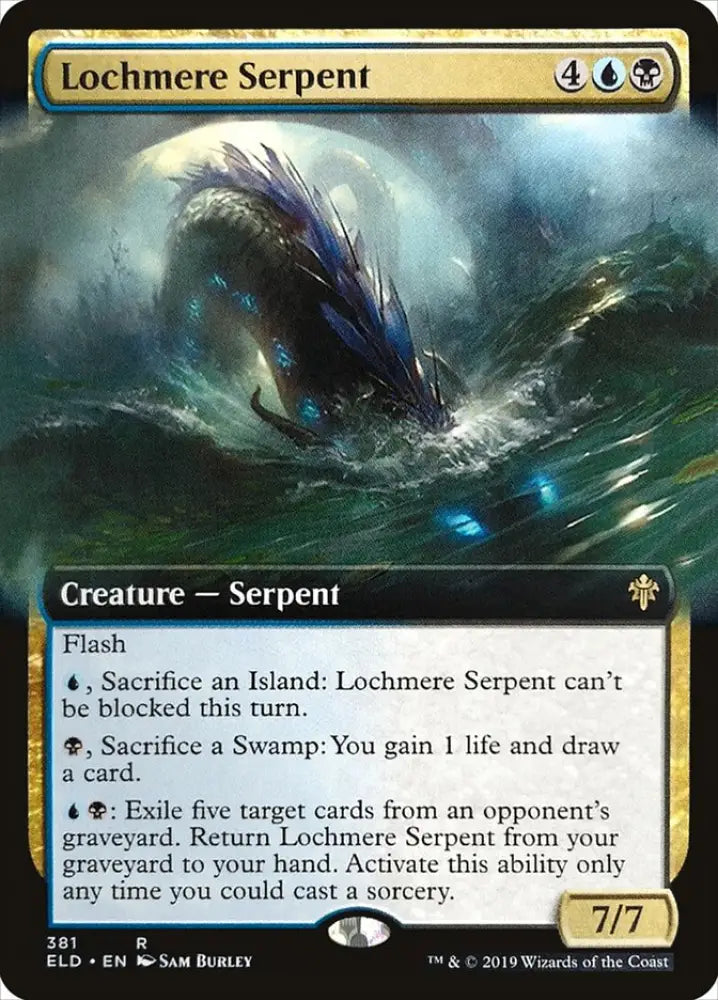 Lochmere Serpent (Extended Art) [Throne of Eldraine] - MTG Single