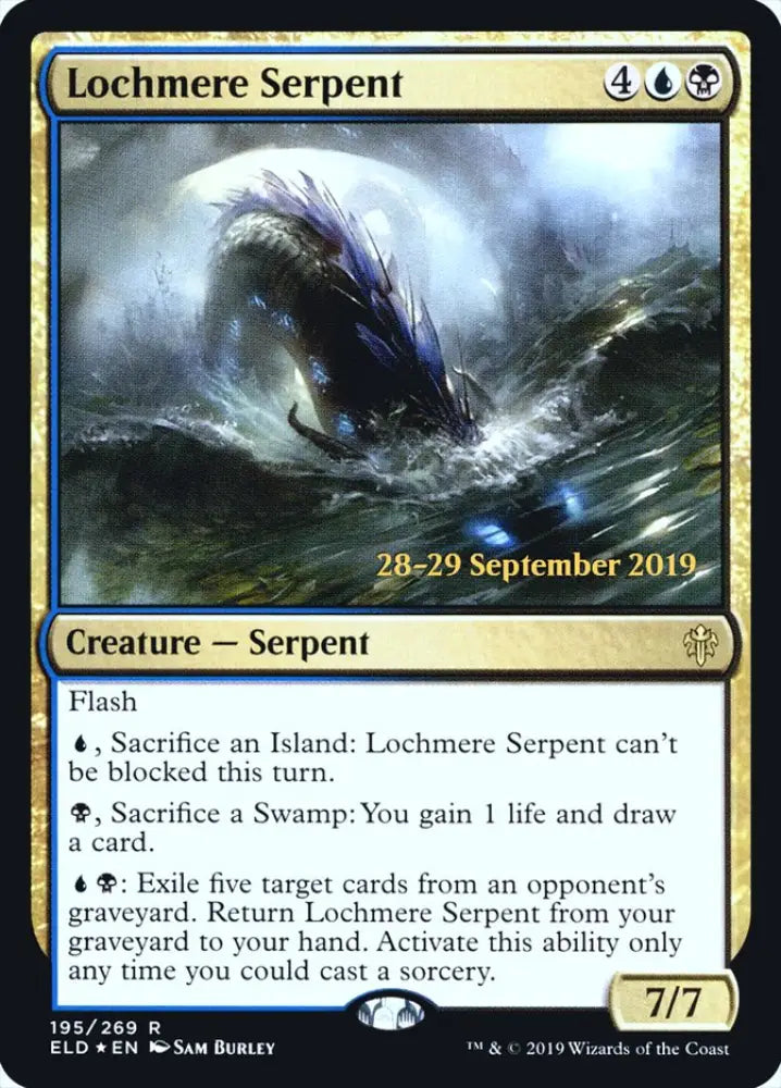 Lochmere Serpent [Throne of Eldraine Prerelease Promos] - MTG Single