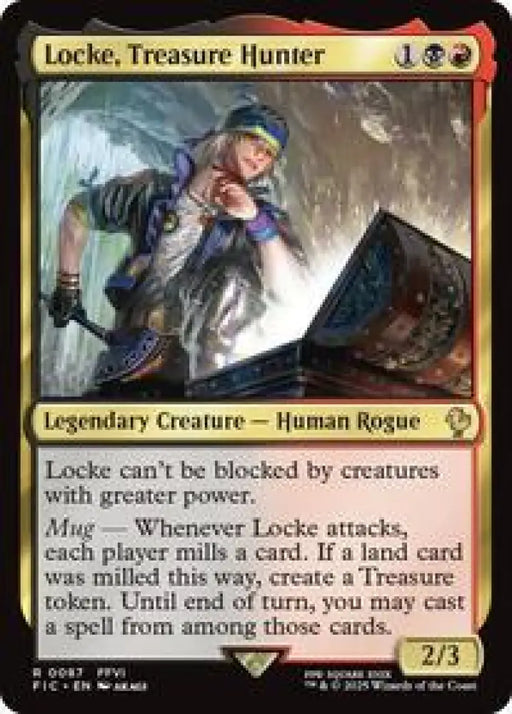 Locke, Treasure Hunter (Surge Foil) (87) [Final Fantasy Commander]