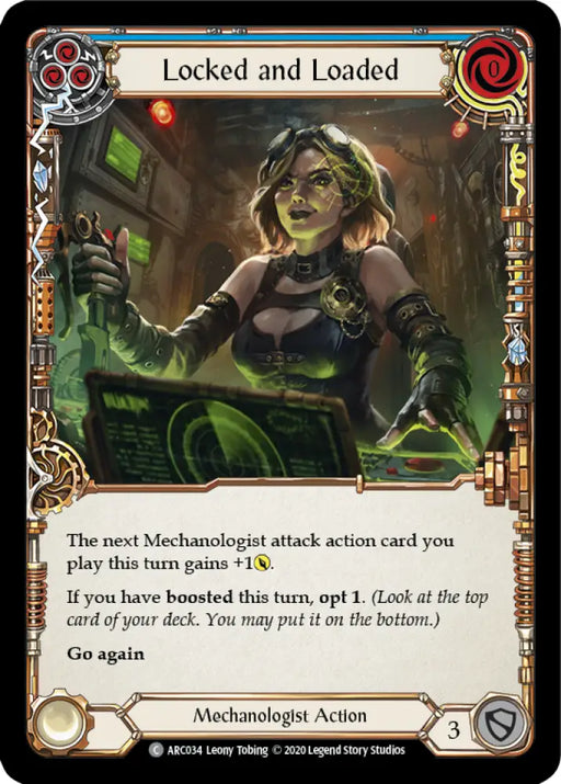 Locked and Loaded (Blue) [Arcane Rising Unlimited] Unlimited Rainbow Foil - Flesh And Blood Single