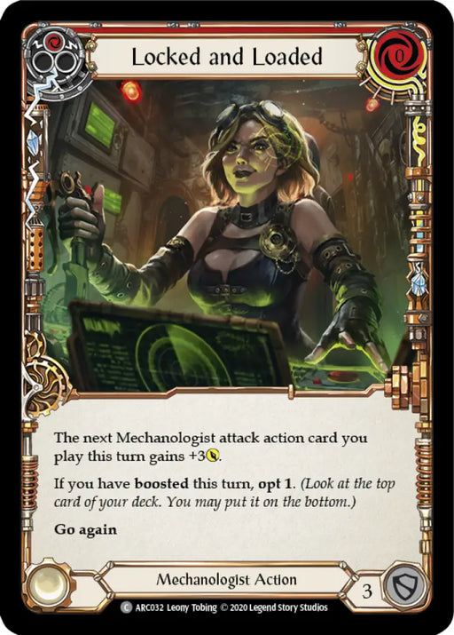 Locked and Loaded (Red) [Arcane Rising Unlimited] Unlimited Rainbow Foil - Flesh And Blood Single