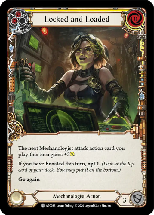 Locked and Loaded (Yellow) [Arcane Rising Unlimited] Unlimited Rainbow Foil - Flesh And Blood Single