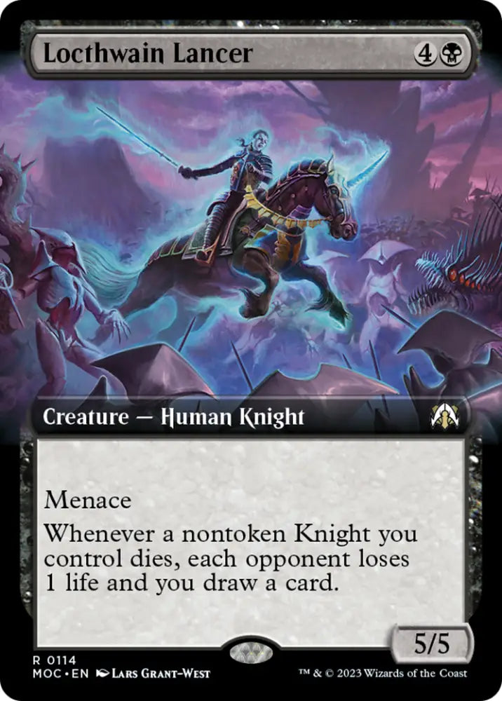Locthwain Lancer (Extended Art) [March of the Machine Commander] - MTG Single