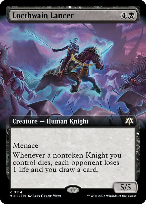 Locthwain Lancer (Extended Art) [March of the Machine Commander] - MTG Single