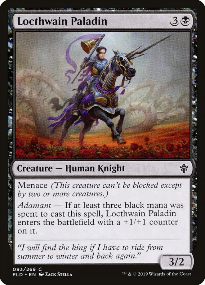 Locthwain Paladin [Throne of Eldraine] - MTG Single