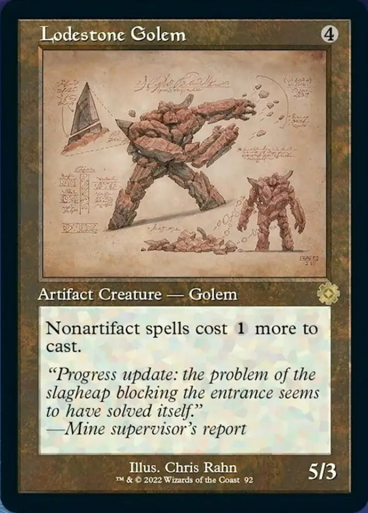 Lodestone Golem (Retro Schematic) [The Brothers’ War Retro Artifacts] - MTG Single