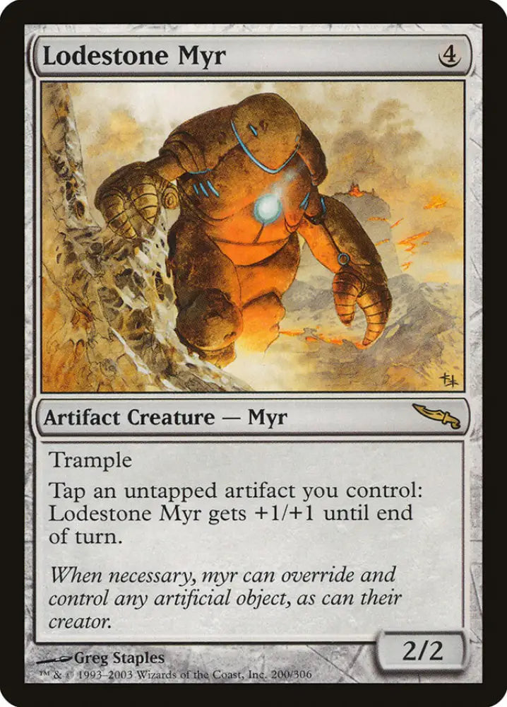 Lodestone Myr [Mirrodin] - MTG Single