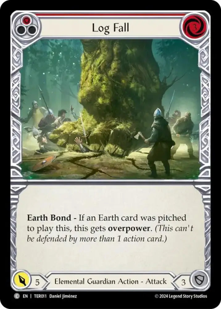 Log Fall (Red) [1st Strike] - Flesh And Blood Single