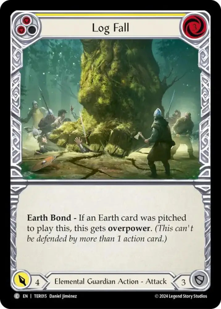 Log Fall (Yellow) [1st Strike] - Flesh And Blood Single