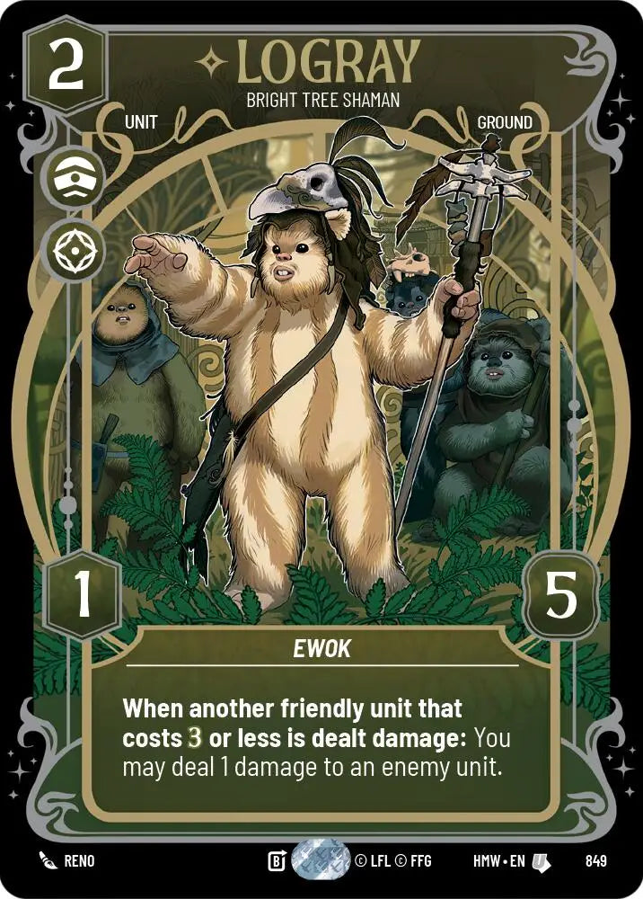Logray - Bright Tree Shaman (Prestige Foil) (849) [Homeworlds]
