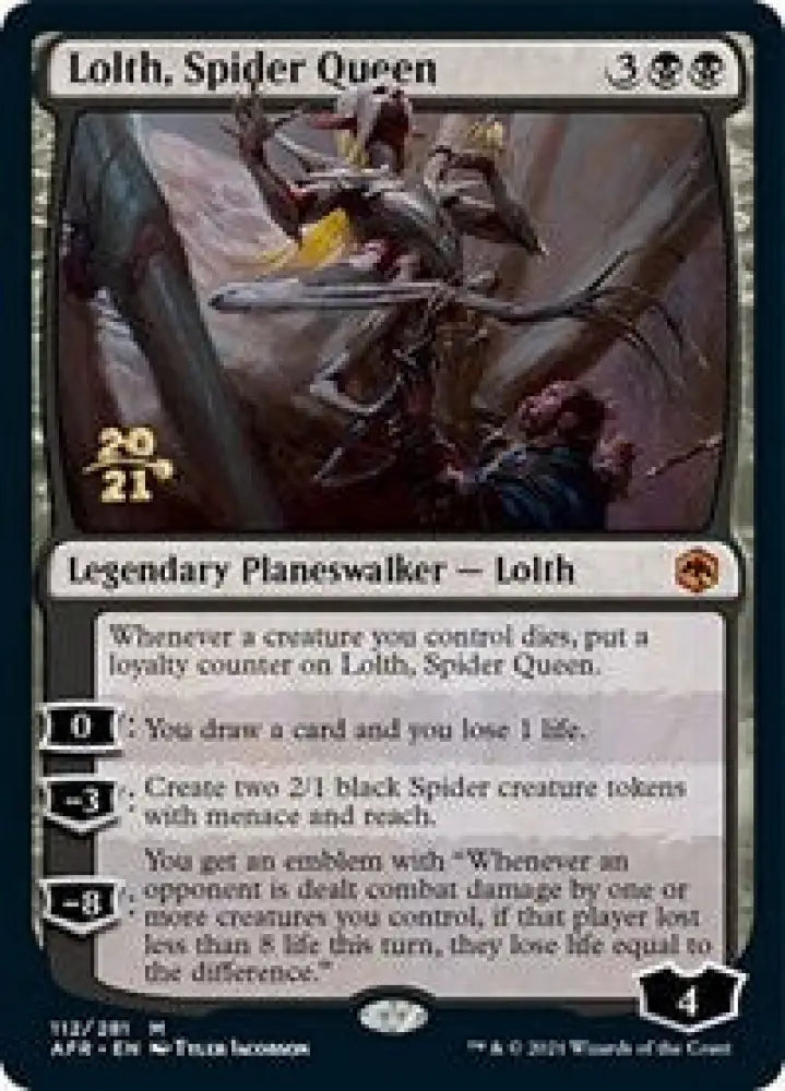 Lolth, Spider Queen (112) [Prerelease Cards]