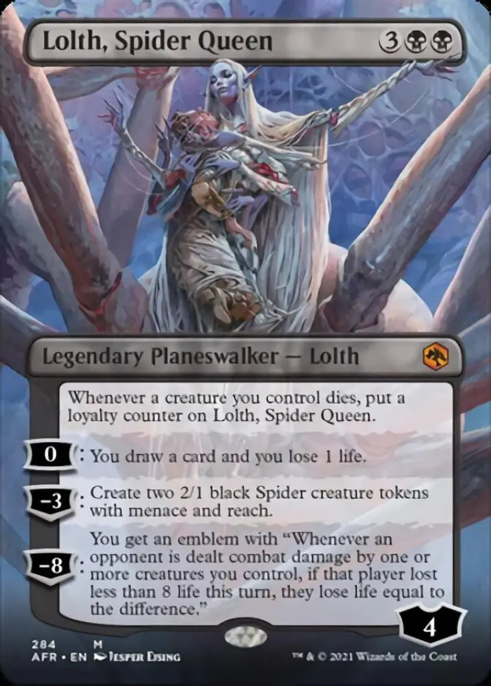 Lolth Spider Queen (Borderless) [Dungeons & Dragons: Adventures in the Forgotten Realms] - MTG Single
