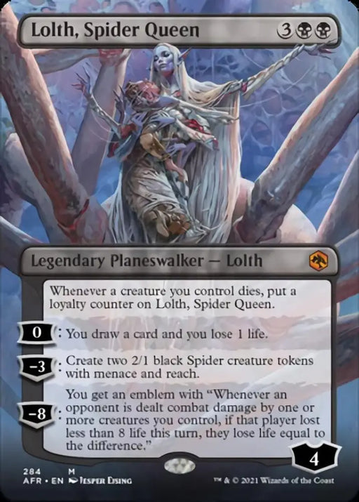 Lolth Spider Queen (Borderless) [Dungeons & Dragons: Adventures in the Forgotten Realms] - MTG Single