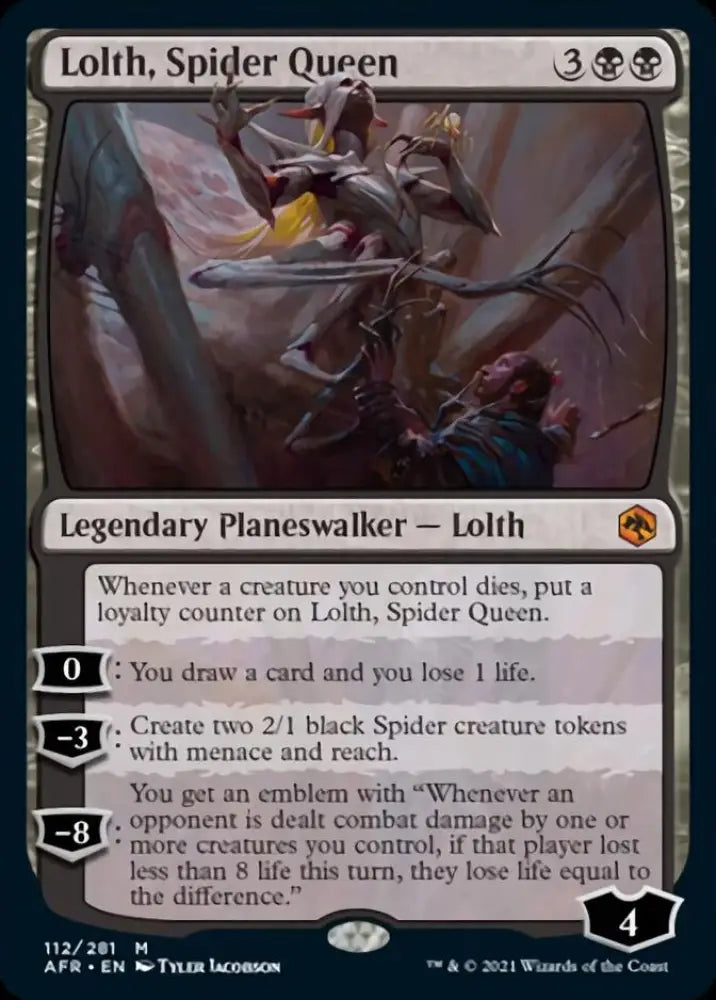 Lolth Spider Queen [Dungeons & Dragons: Adventures in the Forgotten Realms] - MTG Single