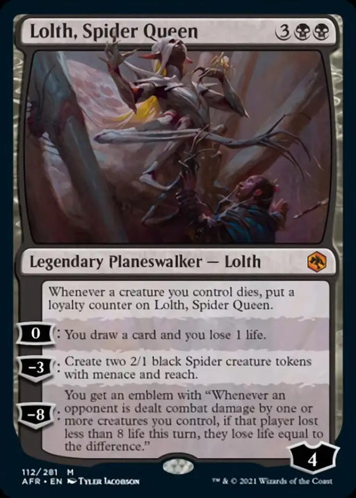 Lolth Spider Queen [Dungeons & Dragons: Adventures in the Forgotten Realms] - MTG Single