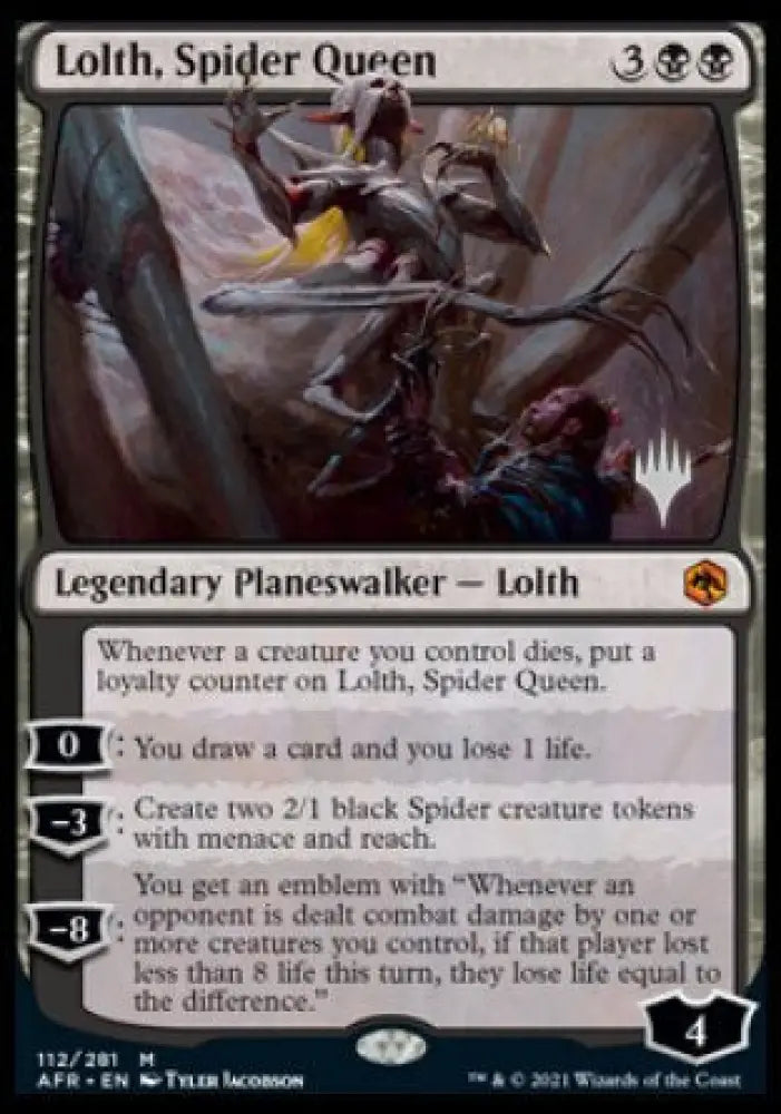 Lolth Spider Queen (Promo Pack) [Dungeons & Dragons: Adventures in the Forgotten Realms Promos] - MTG Single
