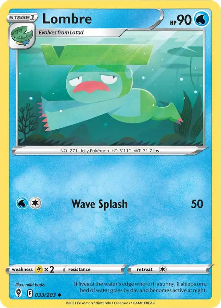 Lombre (033/203) [Sword & Shield: Evolving Skies] - Pokemon Single