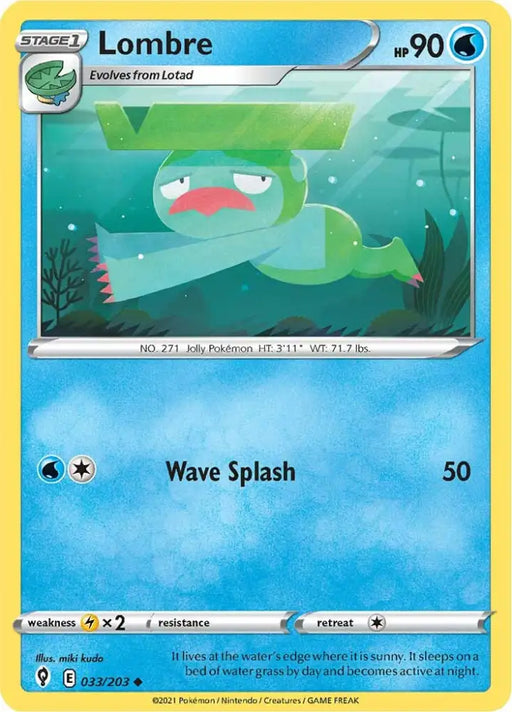 Lombre (033/203) [Sword & Shield: Evolving Skies] - Pokemon Single