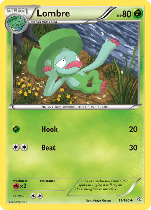 Lombre (11/160) [XY: Primal Clash] - Pokemon Single