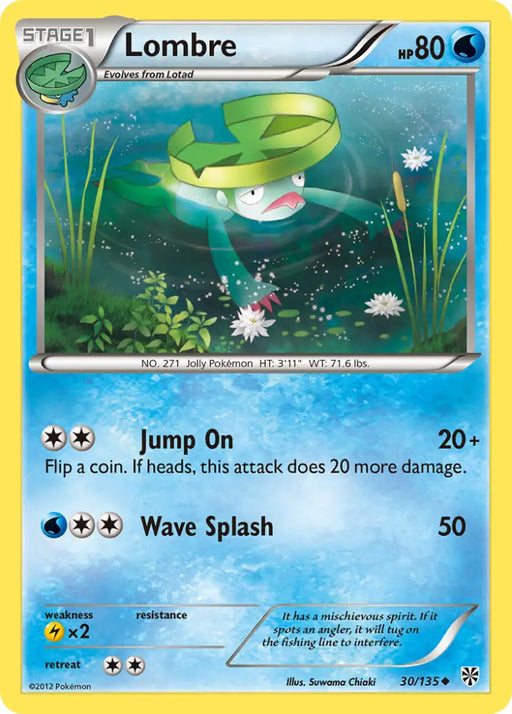 Lombre (30/135) [Black & White: Plasma Storm] - Pokemon Single