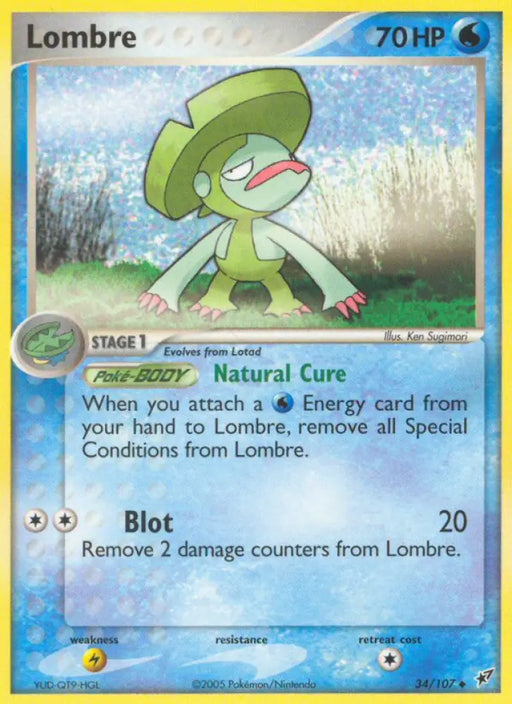 Lombre (34/107) [EX: Deoxys] - Pokemon Single