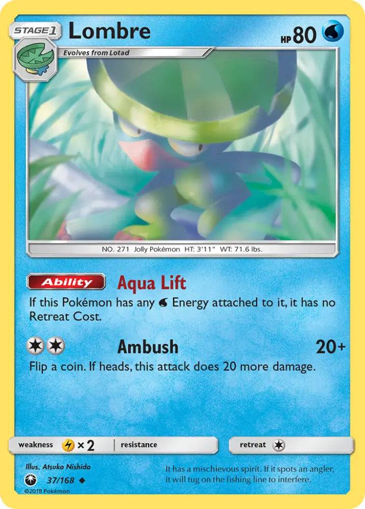 Lombre (37/168) [Sun & Moon: Celestial Storm] - Pokemon Single