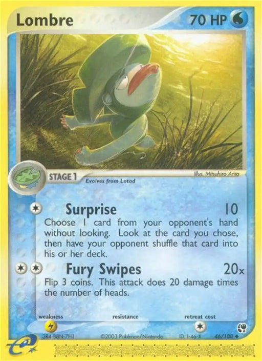 Lombre (46/100) [EX: Sandstorm] - Pokemon Single
