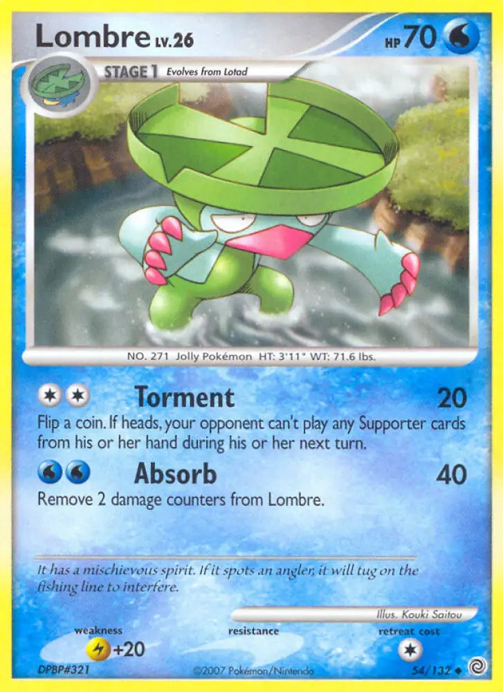Lombre (54/132) [Diamond & Pearl: Secret Wonders] - Pokemon Single