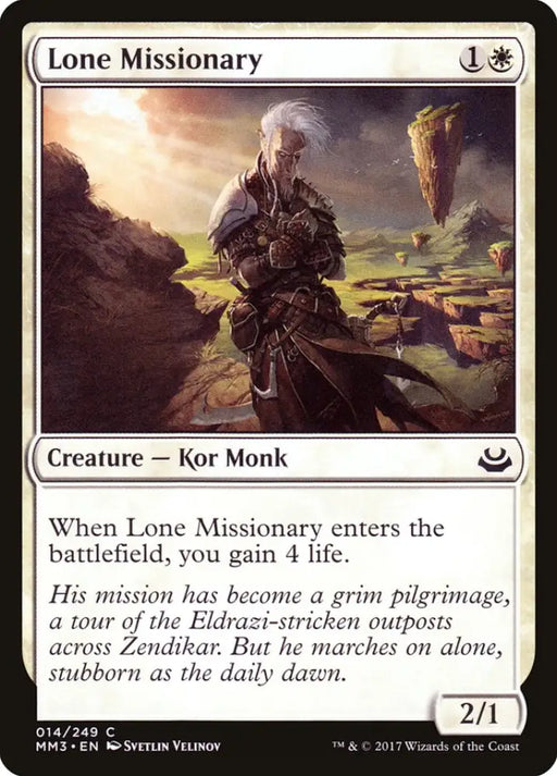 Lone Missionary [Modern Masters 2017] - MTG Single