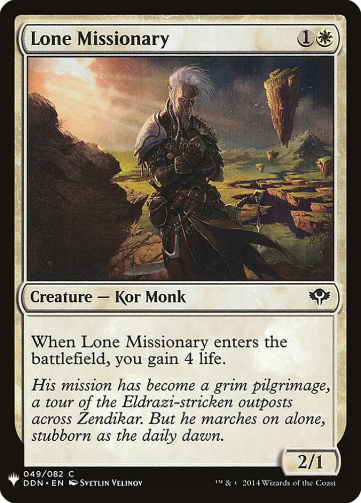 Lone Missionary [Mystery Booster] - MTG Single