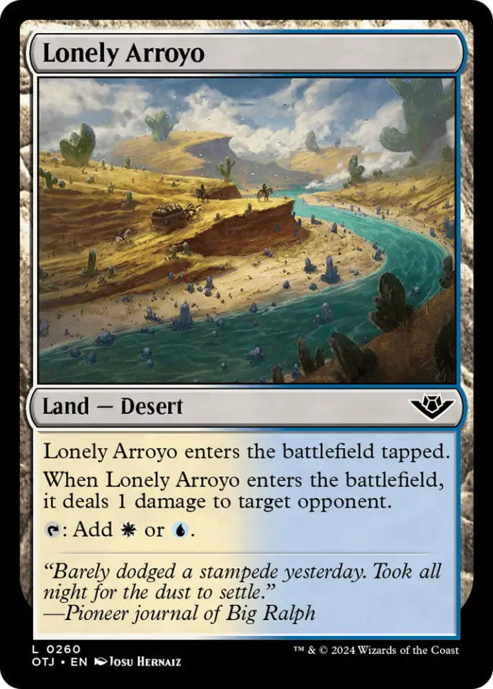 Lonely Arroyo [Outlaws of Thunder Junction] - MTG Single