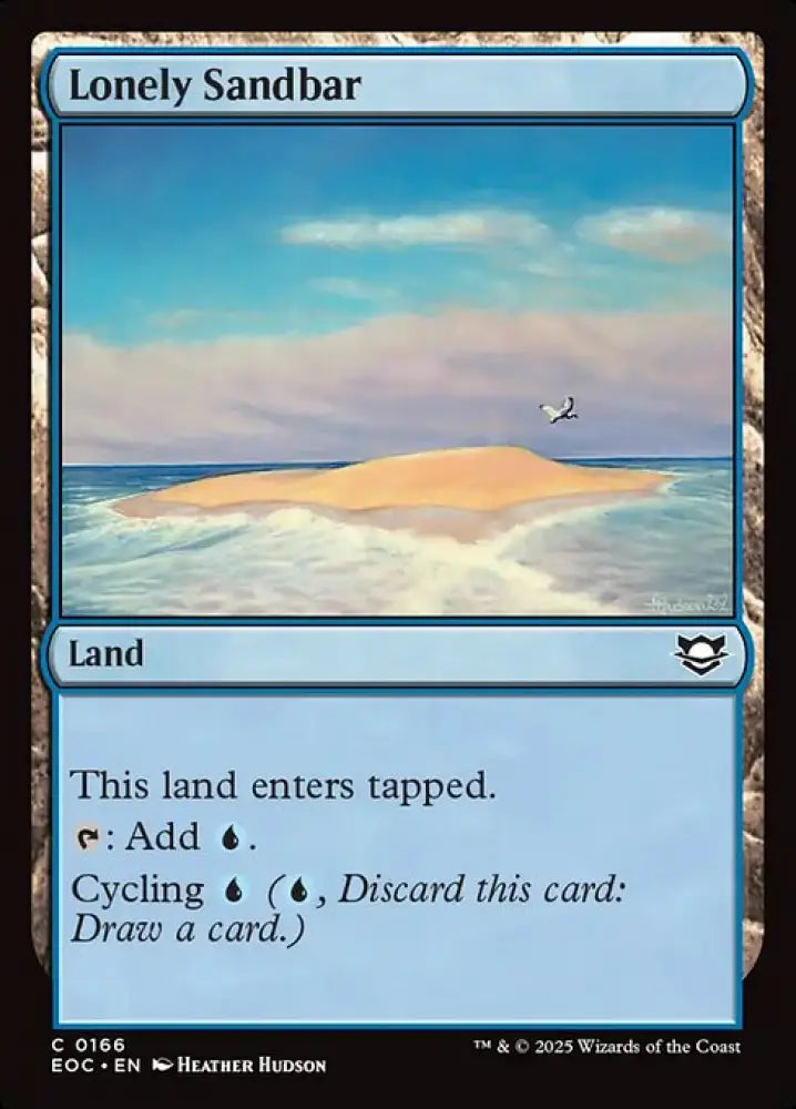 Lonely Sandbar (166) [Edge of Eternities Commander]