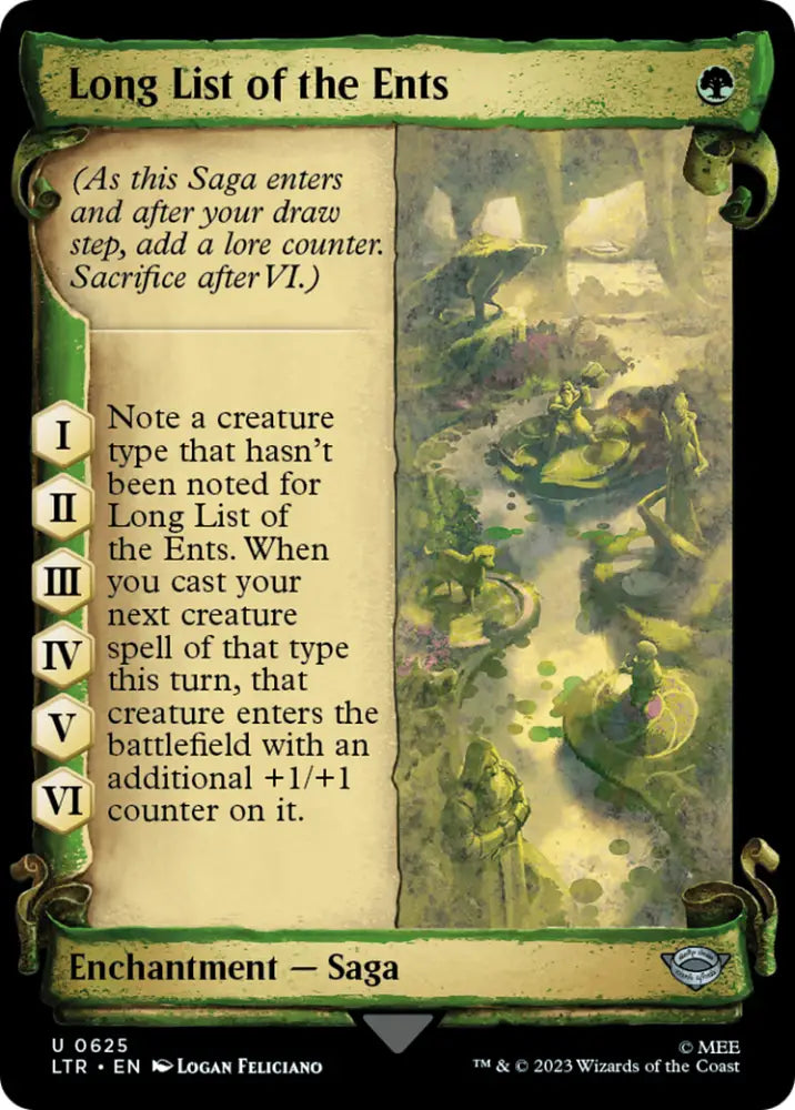 Long List of the Ents [The Lord of the Rings: Tales of Middle-Earth Showcase Scrolls] - MTG Single