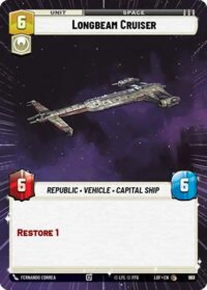 Longbeam Cruiser (Hyperspace Foil) (993) [Legends of the Force]