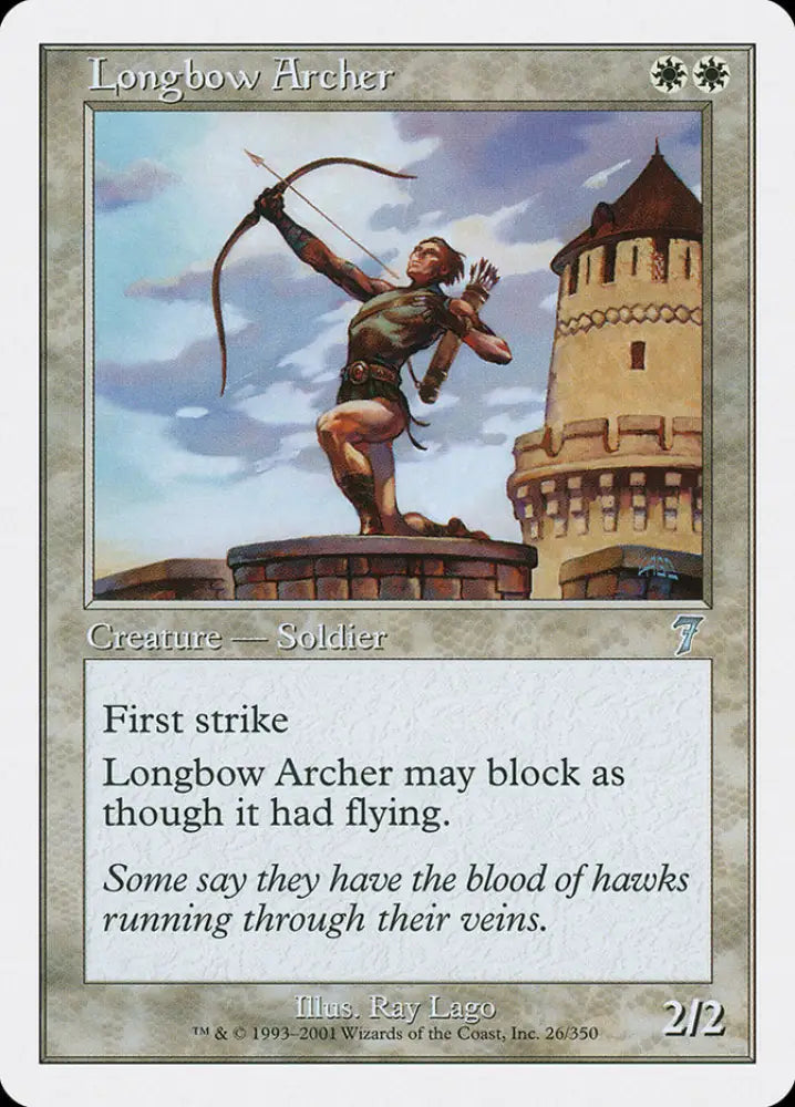 Longbow Archer [Seventh Edition] - MTG Single
