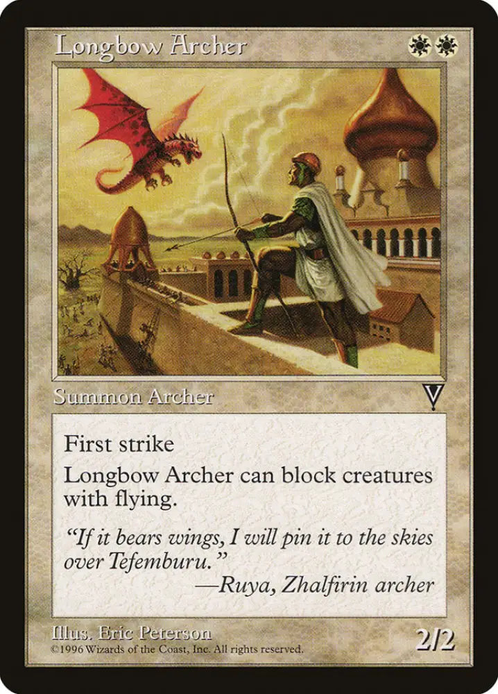 Longbow Archer [Visions] - MTG Single