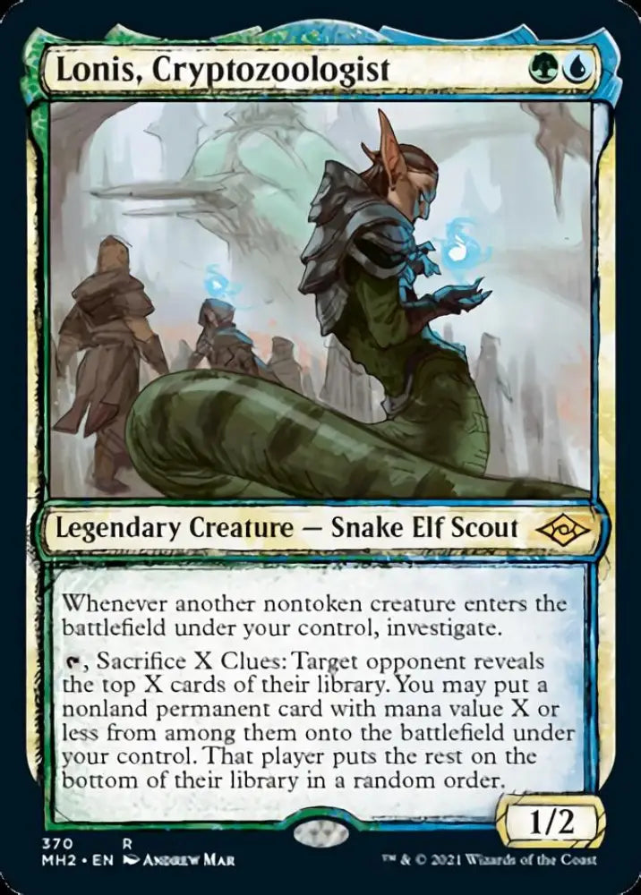 Lonis Cryptozoologist (Sketch) [Modern Horizons 2] - MTG Single