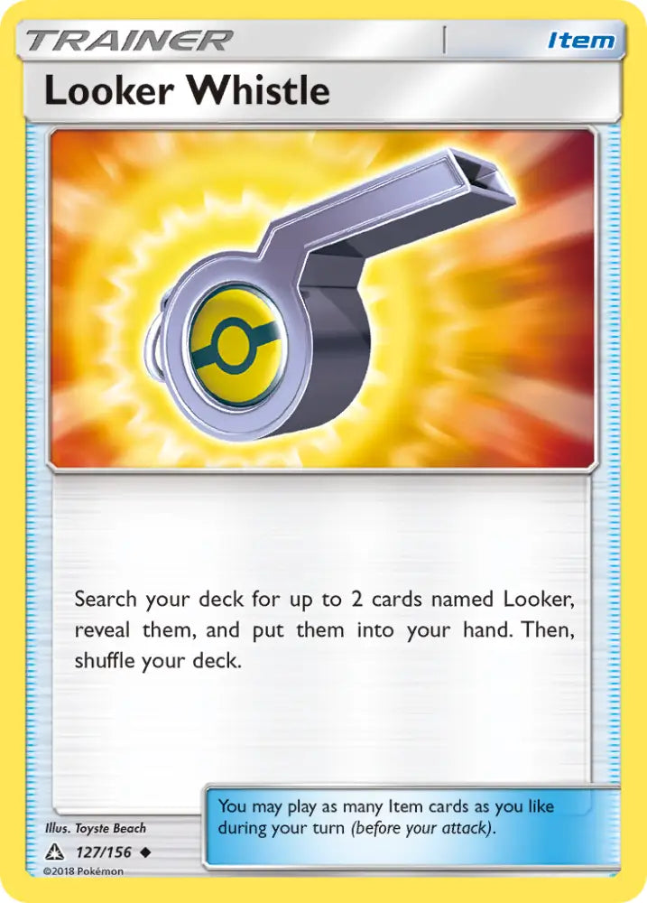 Looker Whistle (127/156) [Sun & Moon: Ultra Prism] - Pokemon Single