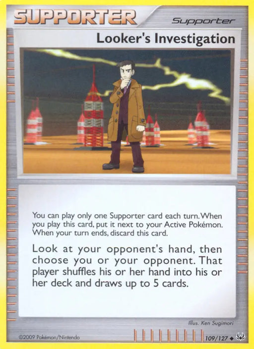 Looker’s Investigation (109/127) [Platinum: Base Set] - Pokemon Single