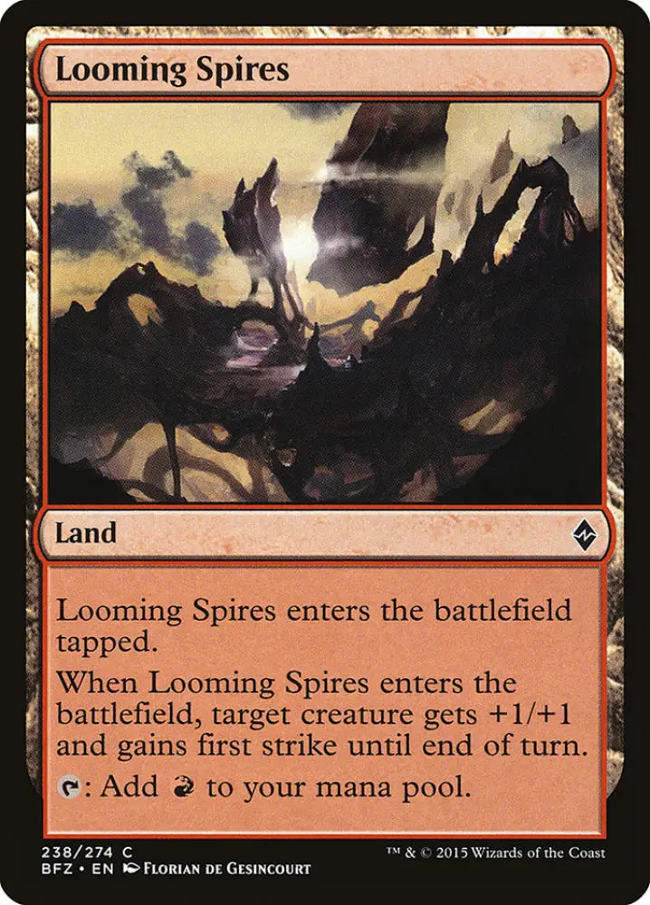 Looming Spires [Battle for Zendikar] - MTG Single