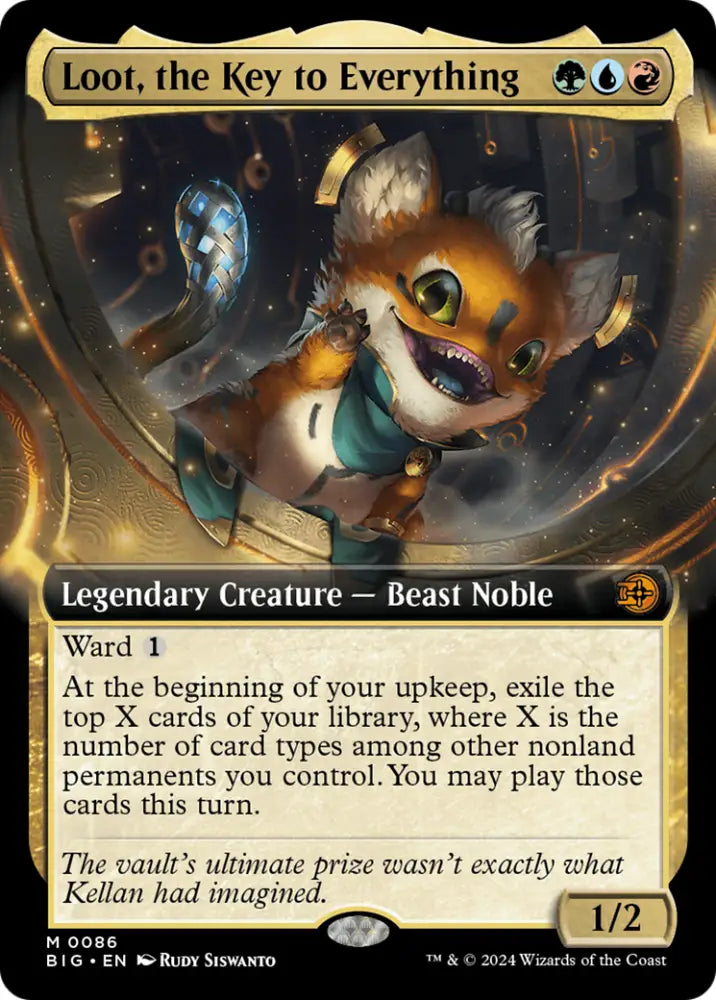 Loot the Key to Everything (Extended Art) [Outlaws of Thunder Junction: The Big Score] - MTG Single