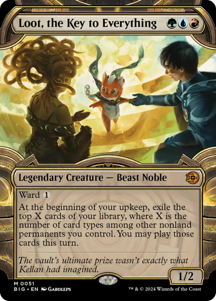 Loot the Key to Everything (Showcase) [Outlaws of Thunder Junction: The Big Score] - MTG Single