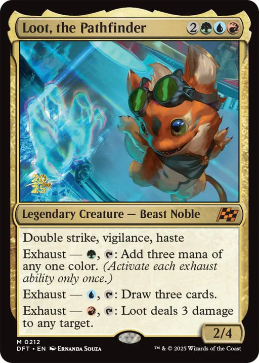 Loot the Pathfinder [Aetherdrift Prerelease Promos] - MTG Single