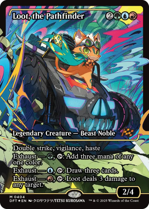 Loot the Pathfinder (Showcase) (Japanese) [Aetherdrift] - MTG Single