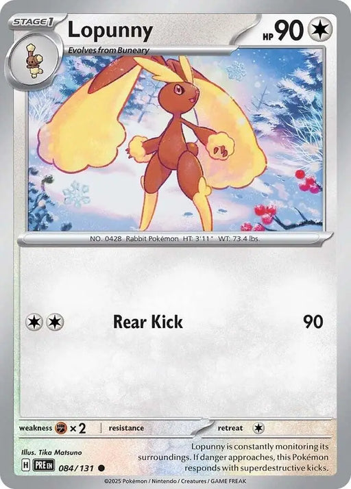 Lopunny (084/131) [Scarlet & Violet: Prismatic Evolutions] - Pokemon Single