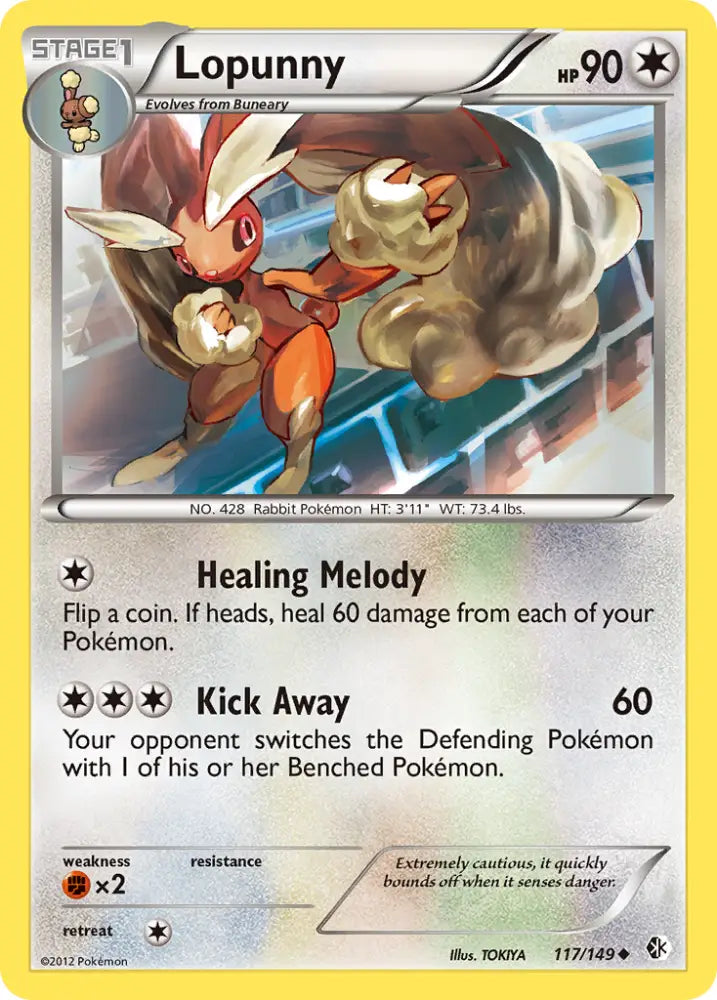 Lopunny (117/149) [Black & White: Boundaries Crossed] - Pokemon Single