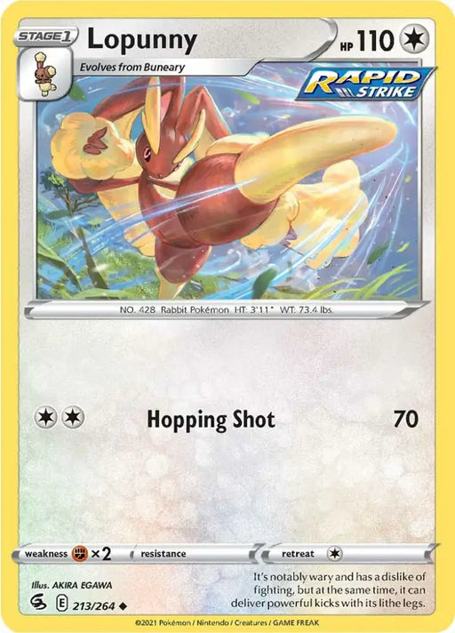 Lopunny (213/264) [Sword & Shield: Fusion Strike] - Pokemon Single