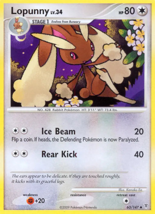 Lopunny (63/147) [Platinum: Supreme Victors] - Pokemon Single