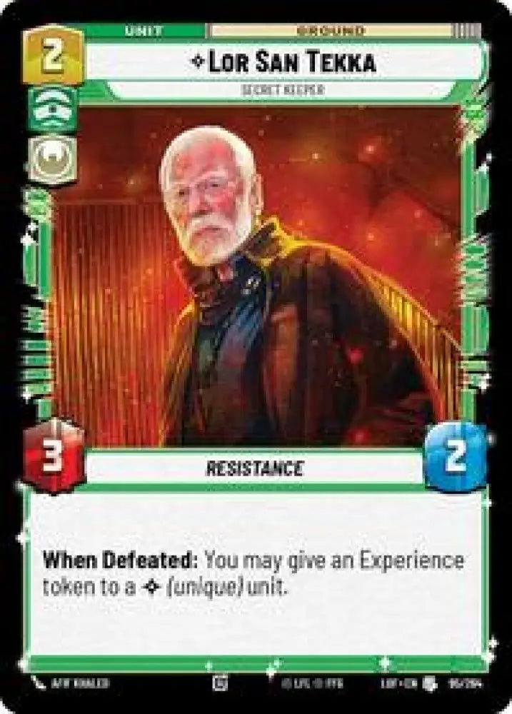 Lor San Tekka - Secret Keeper (095/264) [Legends of the Force]