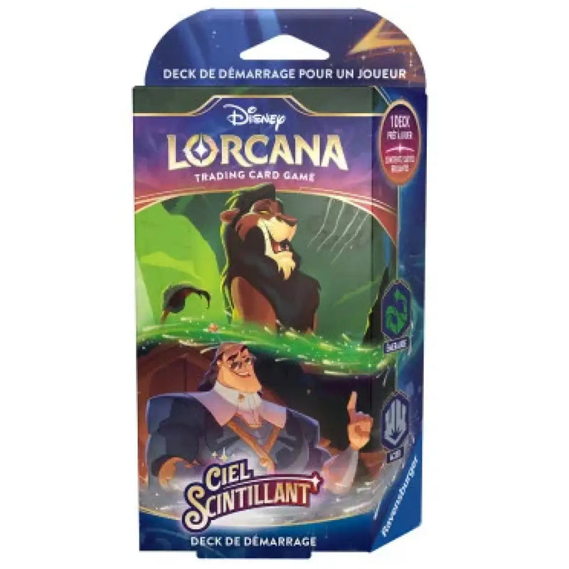 Lorcana Ciel Scintillant Deck de Démarrage Emeraude & Acier (FRENCH) - Disney Lorcana Sealed